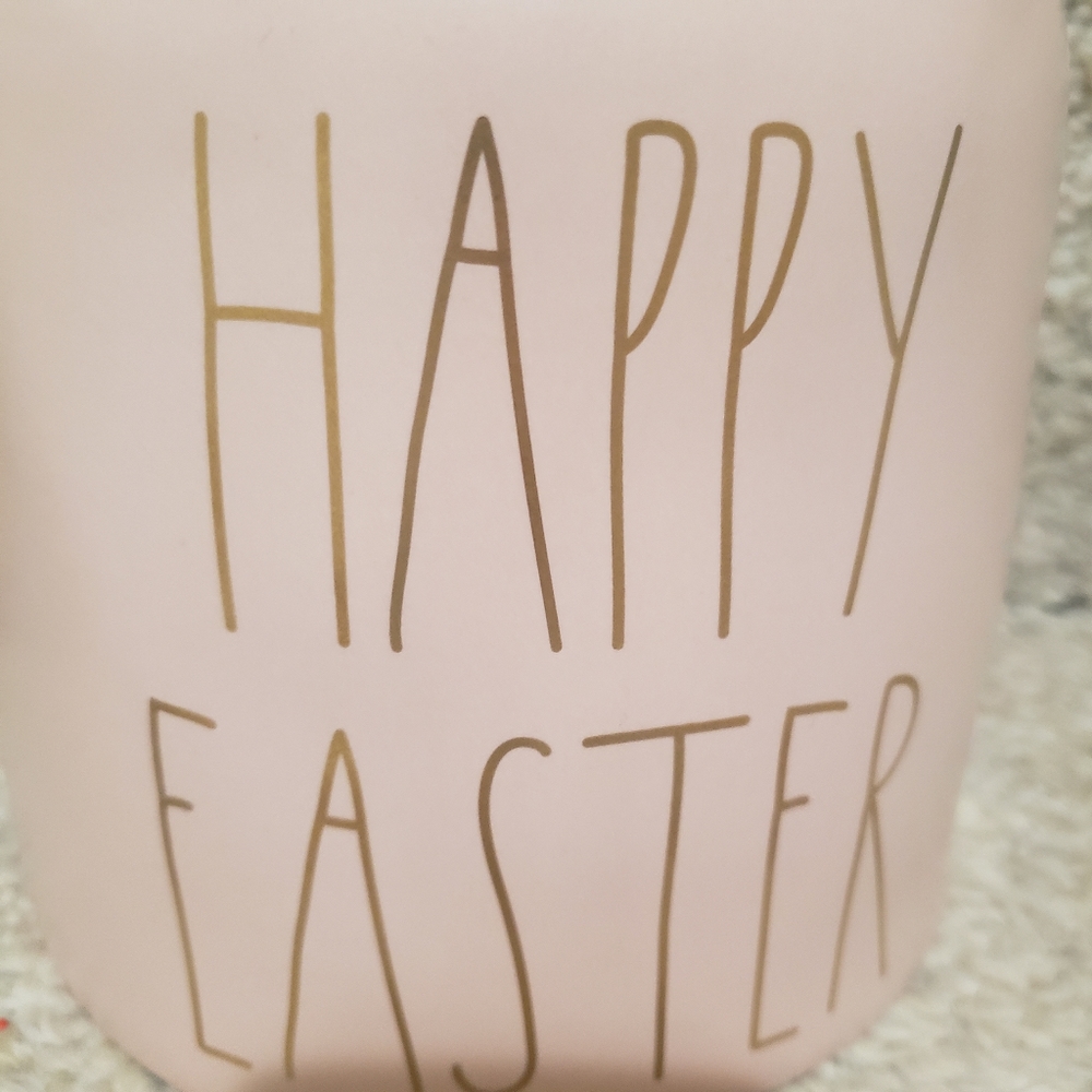 NWT Rae Dunn Pink Happy Easter Canister - Picture 2 of 5